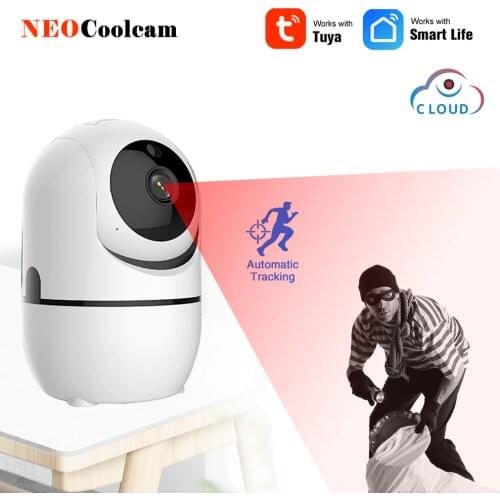 NEOCoolcam 2.0MP HD WiFi Cloud Camera 1080P Auto Tracking Home Security Cameras Tuya Smart Life APP Night Vision Motion Detector