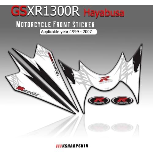 New sale Front Fairing Motorcycle Number Board 3D Gel Protector stickers decals for SUZUKI GSXR1300R Hayabusa 1999-2007