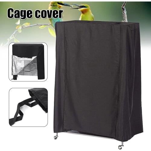 New Arrival Lightweight Solid Large Birds Cage Cover Durable Parrots Sleep Helper Cover Black