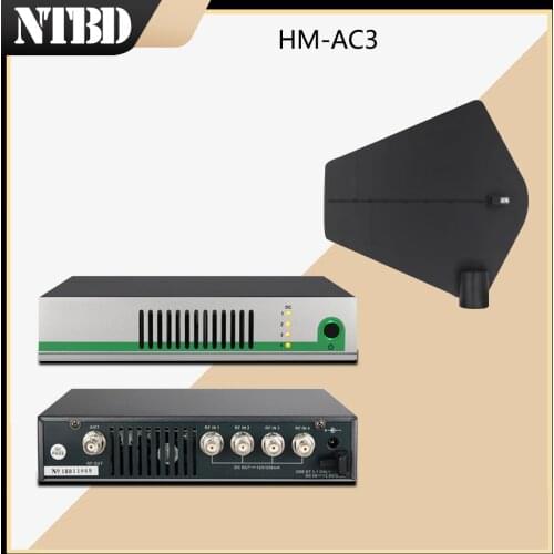 NTBD 500-950MHz UHF Wireless System Ctive Transmitter Combiner For In Ear Monitor Microphone Antenna Signal Amplifier