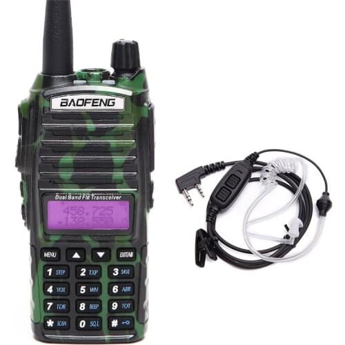 Baofeng BF-UV82 8W Powerful Tri Power Walkie Talkie Dual Band Portable Radio 10KM Long Range cb Radio upgrde of UV 82+headset