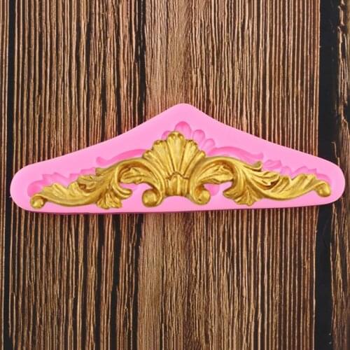 Relief Fondant Molds Scroll Leaves Border Silicone Mould Cake Decorating Tools Candy Polymer Clay Chocolate Gumpaste Moulds