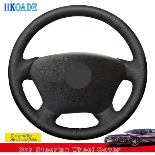 DIY Black Artificial Leather Hand-stitched Car Steering Wheel Cover For Mercedes-Benz W163 M-Class ML230 270 320 350 430 500 199