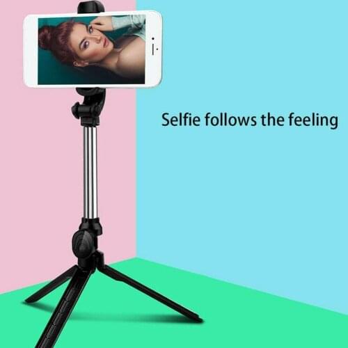 Wireless Bluetooth Remote Control Selfie Stick With Phone Stretchable Portable Holder Stand For Mobile Tripod Desktop N0L3