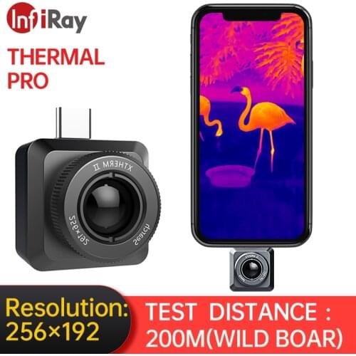 InfiRay Thermal Camera T2-Search Infrared Thermal Imager for Hunt Outdoor Night Vision Wide-Angle HD Observation Mobile Phone
