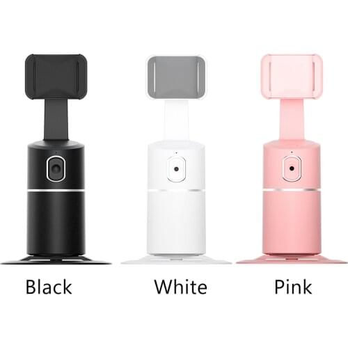 360 Rotation Phone Tripod Live Smart T2 AI Follow-Up Cradle Head Tracking Holder Camera for Photo Vlog Live Video Record Gimbal