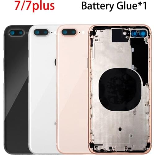 Back Housing Case for iPhone 7 7P Plus Battery Cover Door Rear Middle Frame Chassis Assembly