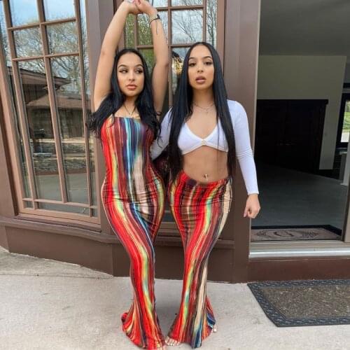 CHRONSTYLE 2021 Women Summer Skirts Female Sexy Girls Tie Dye Print Clothes Outfits High Waist Bodycon Beach Long Maxi Skirts