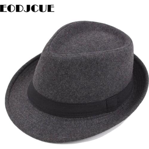 2019 Winter Hat Wide Brim Fedora Jazz Hat Men Outdoor hat Retro Bowler Hats gorro
