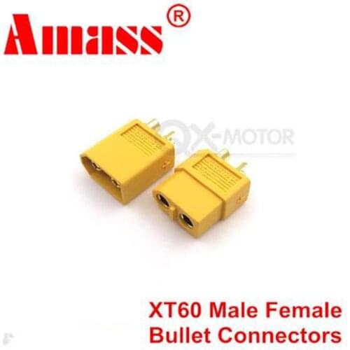 5Pairs Amass XT60 Plug Bullet Connector Male+Female RC Quadcopter FPV Racing Drone Helicopter RC Transmitter