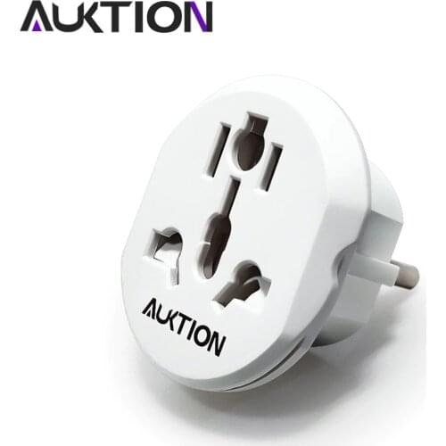 AUKTION EU Adapter 16A Electrical Plugs US UK AU to EU Plug Universal Power Strip Socket Converter Euro AC 220V for Home Travel