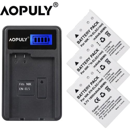 High capacity 3.7V 1800mAh Li-ion 1PCS Battery EN-EL5 ENEL5 EN EL5 For Nikon Coolpix 3700 Coolpix 4200 5200 Coolpix 5900 Cameras