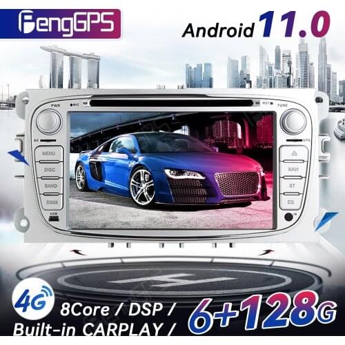 Android 11.0 Multimedia Stereo For Ford Focus/S-MAX/Mondeo/C-MAX/Galaxy GPS Navigation CD DVD Player Mirror Link PX6 Headunit