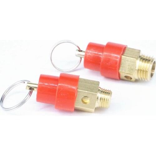 1/8" 1/4" BSP Male Brass Air Safety Relief Pressure Release Valve 0.3/ 0.4 / 0.5/ 0.6 /0.7 / 0.8 / 1 /1.2 Mpa