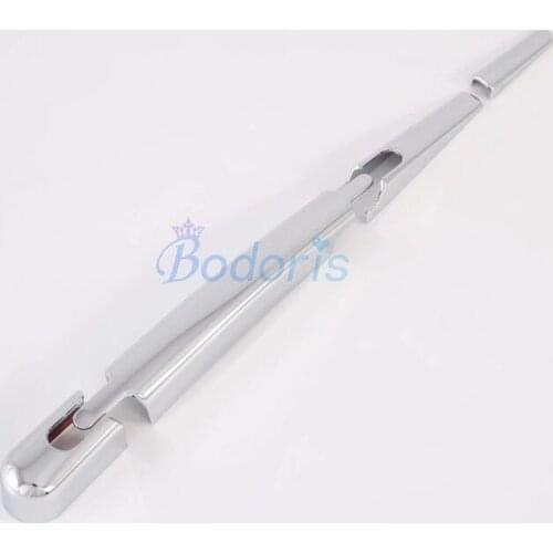 For KIA SELTOS 2019 2020 Silver Color Rear Window Rain Wiper Cover Moulding Trim Protector Panel Chrome Car Styling Accessories