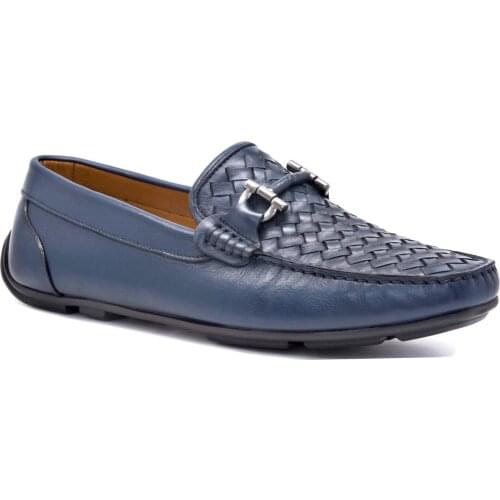 Gedikpasalı G 144 Navy Blue 2021 Summer Men 'S Shoes Real Cow Leather Natural Casual Seamy Hiking Breathable Braided Elevator Flexible