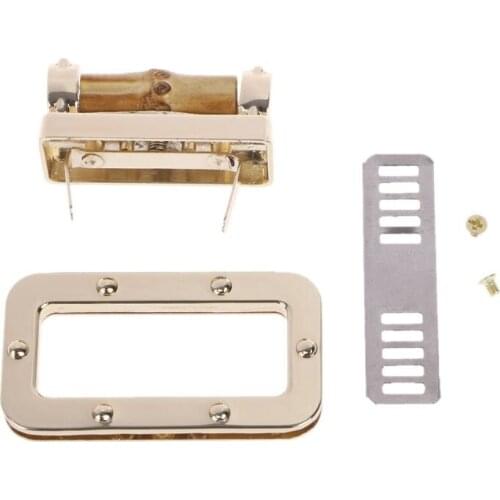 Metal Bamboo Rectangle Shape Clasp Turn Lock Twist Locks DIY Handbag Bag Purse Hardware 28GD