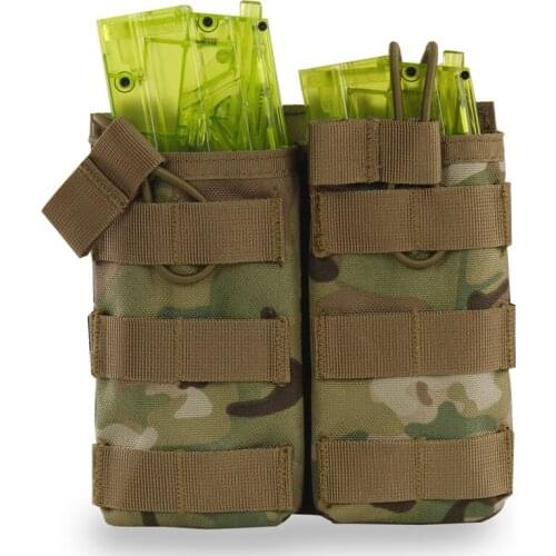 Molle Double Magazine Pouch Tactical Utility Vest Airsoft Mag Case Military Paintball Gear 1000D Nylon Hunting Adjustble Pouch