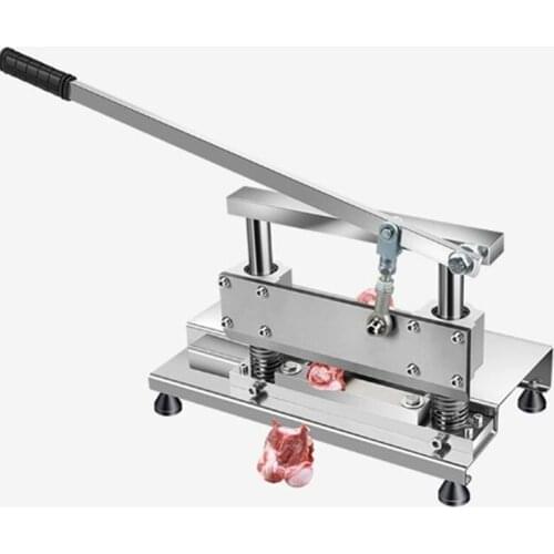 Meat Bone Saw Cutting Chopping Cutter Machine Chicken Leg Cutter Fish Ribs Bone Guillotine Cut Machine