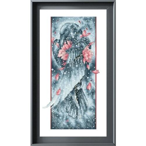 Dreampattern Ravens soul counted cross stitch kit embroidery needlework 18ct 14ct 11ct white cloth DIY handmade needlework