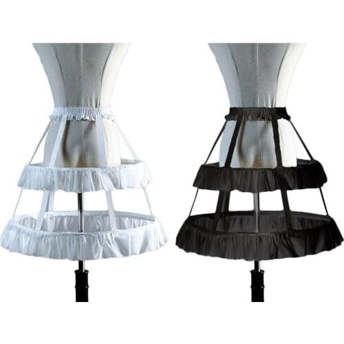 Lolita Petticoat Underskirt Short Dress Cosplay Petticoat Wedding Dress Skirt Two Steel Fish Bones Girls Petticoat Birthday Gif