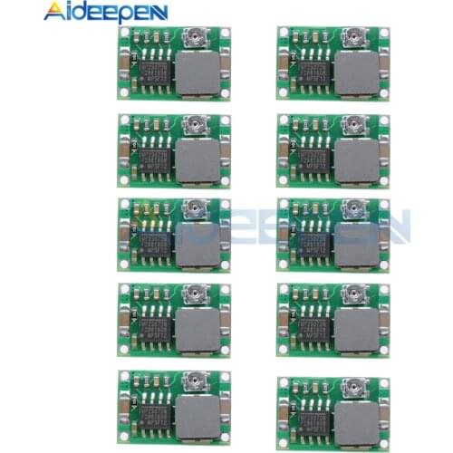 10Pcs Mini 360 DC-DC Buck Converter Step Down Power Supply Module 4.75-23V to 1-17V 340KHz 17x11x3.8mm for Flight Control Car
