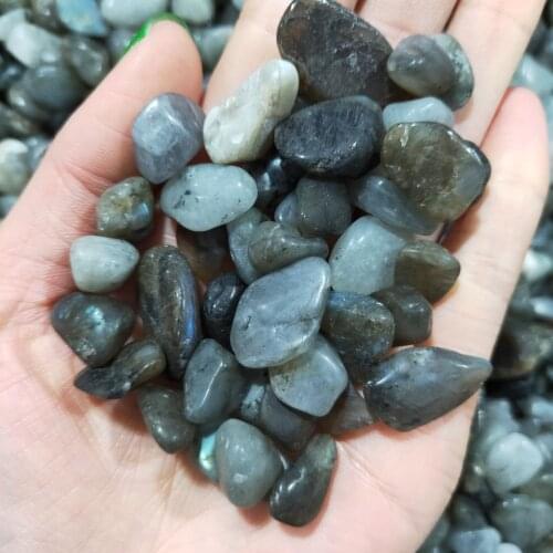 Natural Crystal Gray Labradorite Moonstone Gravel Rock Quartz Raw Quartz Crystals Natural Stones