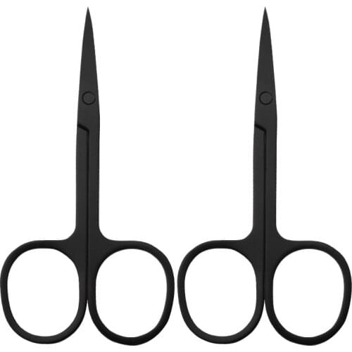 DIY Professional Stainles Nails Eyebrow Nose Eyelash Cuticle Trimmer Epilator Scissor Manicure Tool Curved Pedicure Scissors