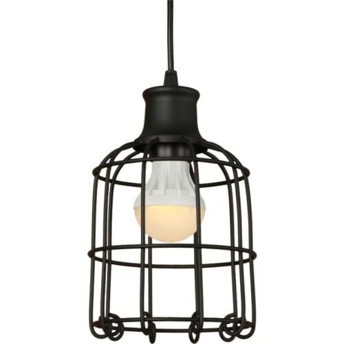 Simple Iron Single Head Droplight Industrial Loft Style LED Vintage Pendant Light Fixtures Lamparas Hanging Lamp Home Lighting