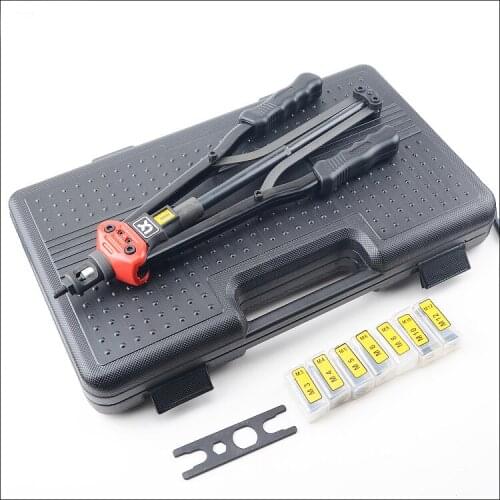 Hand Riveting Nut Gun M3-M12 Hand Riveter Pull Rivet Nut Riveting Automatic Back Tools with Stroke Scale
