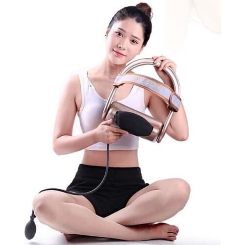 Manual cervical tractor convenient household neck care massage pillow neck relaxation massage machine