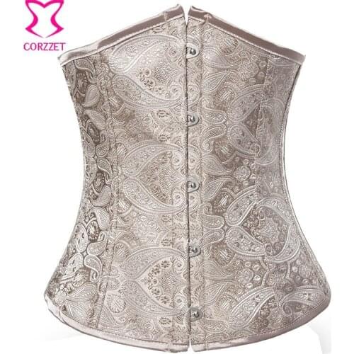 Sexy Corset Underbust Tight Lacing Waist Trainer Corsets and Bustiers Gothic Clothing Corpet Gotico Korsett For Women