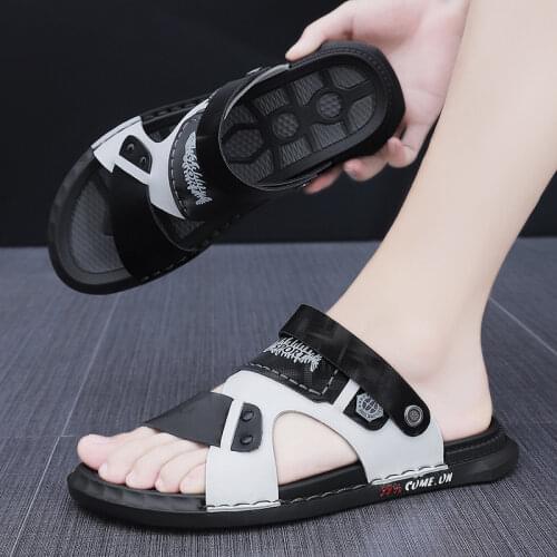 SFWERDS Men's Leather Sandals