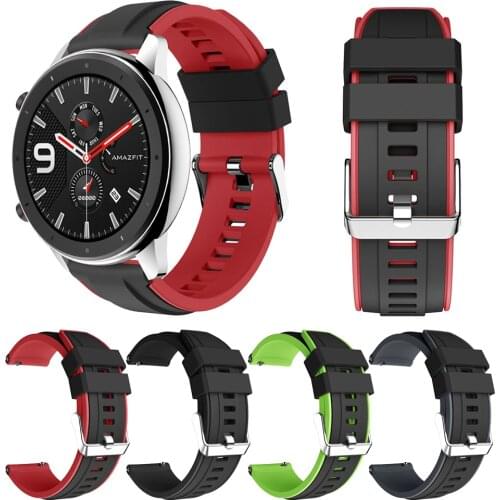 Silicone Wrist Strap Band for Xiaomi Huami Amazfit GTR 47mm 42mm Bracelet Bands for Huami Amazfit Bip lite Smart Watch watchband