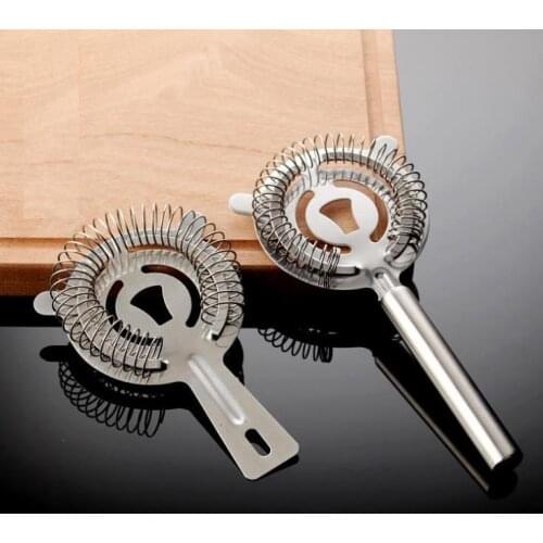 Cocktail Strainer Stainless Steel Ice Wire Mixed Drink Colander Filter Professional Percolator Bar Accessories Tool SN607