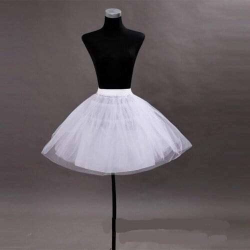Wedding Accessories Kids Girls Petticoat Vestido Longo Ball Gown Crinoline Skirt Petticoats In Stock