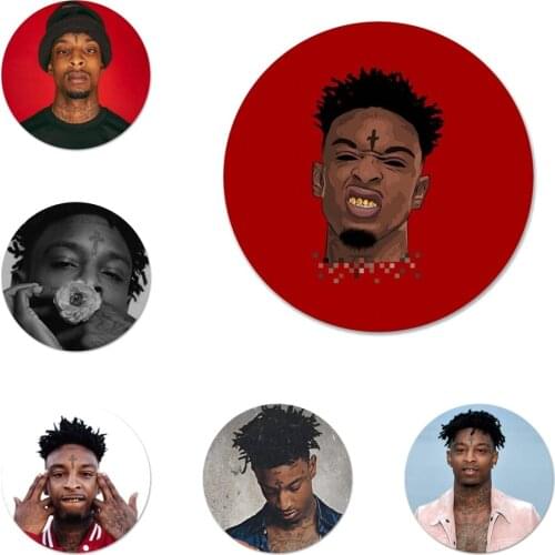 Rapper Savage Icons Pins Badge Decoration Brooches Metal Badges For Clothes Backpack Decoration 58mm