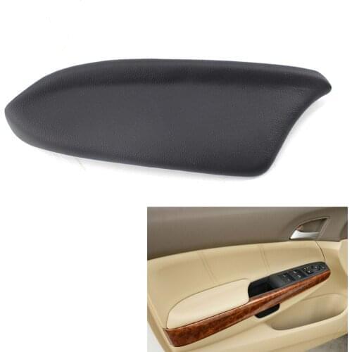 1X Left Side Door Panel Armrest PU Leather fit for Honda Accord 2008-2012 Black 4 Door Sedan (NOT fit for Coupe model)