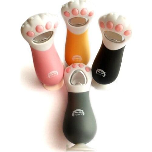 200pcs/lot New Version Cat Claws Bottle Opener Cartoon Can Jar Beer Juice Opener Creative Fashion Opener Free Shipping