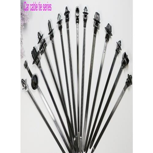 25pcs Self-locking Nylon automobile motocycle car Cable Ties 5X200 6X145 to 7.1X165 Plastic Zip Tie Loop Wire Wrap Zip Ties