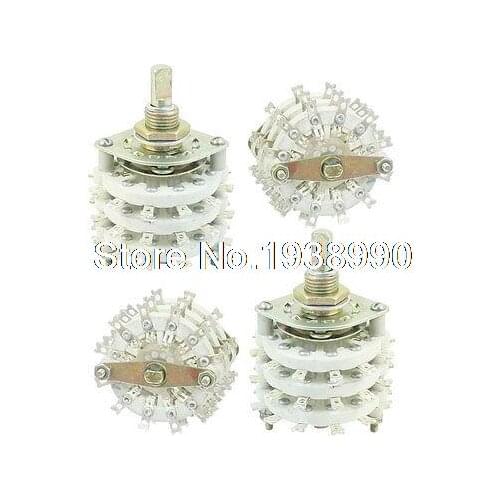 4PCS KCZ3*11 3 Pole 11 Way Triple Decks Band Channel Rotary Switches