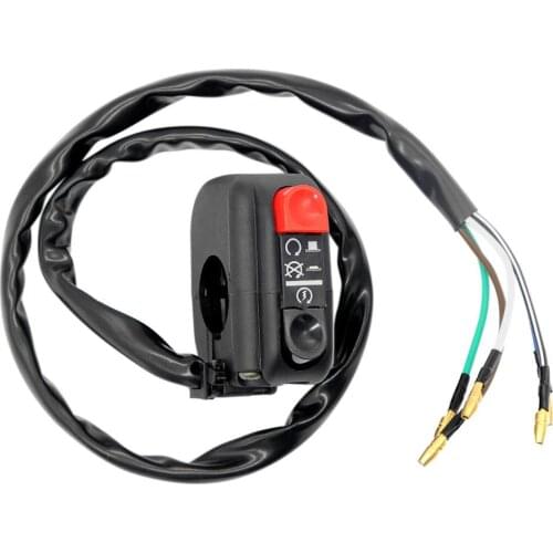 7/8in Universal Motorcycle Handlebar ATV Start Kill On/Off Button Switch ON OFF Headlight Fog Light Switch