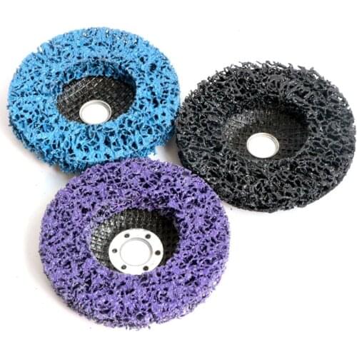 3PC 4"x 5/8" inch Poly Strip Abrasive Disc Wheel Easy Strip Disc Remove Paint Rust Oxidation for Angle Grinder 100mm x16mm