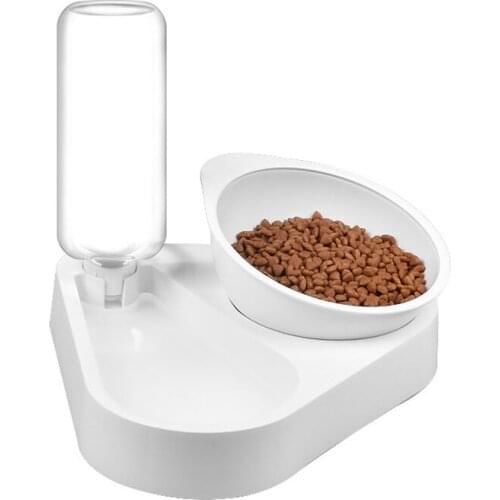 Automatic Pet Bowl Dog Feeder Elevated Cat Water Dispenser Drinking Bowls Pet Food Container Dish for Small Medium Cats Dogs
