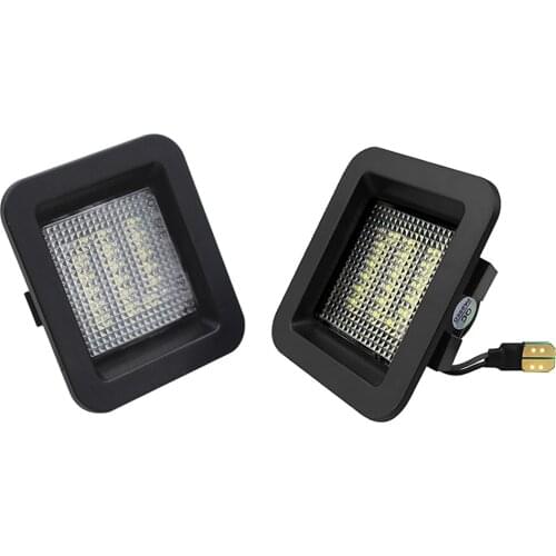 2 pcs Error Free LED License Plate Light For Ford F150 F-150 Raptor 2015 - 2018 Car Number Plate Lamp Clear Lens White 6000K