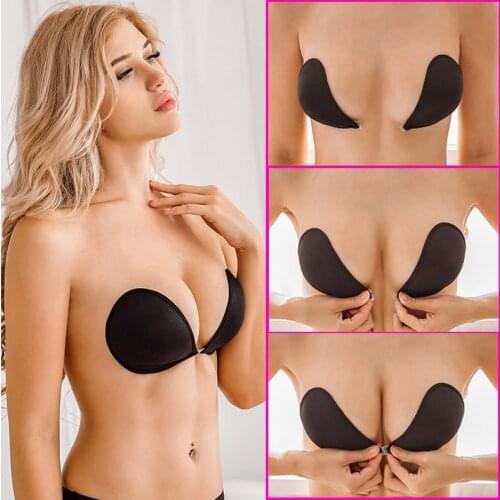 Silicone Bra Invisible Bras Strapless Magic Bras Push Up Gather Bra Sticky BH Backless Lingerie for Wedding Dress Underwear