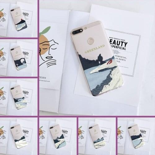 Back Cover For Art Mountain Aesthetic Beach Travel Simple Phone Case Silicone For Huawei Honor 7 7S 7X 7A 7C Pro 10 9 8 8X MAX