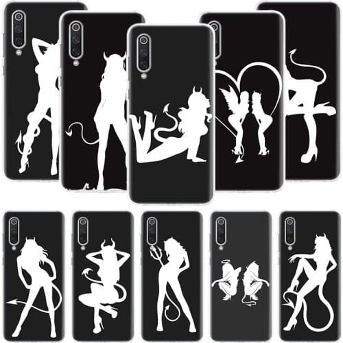 Angel And Devil Sexy Girl Phone Case For Xiaomi Redmi Note 10 9 8 Pro 9S 8 8T 7 6 5 6A 7A 8A 9A 9C 4X S2 K20 K30 Art Cover Coque