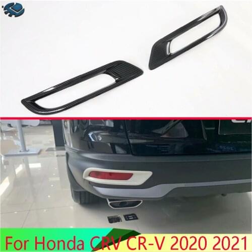 For Honda CRV CR-V 2020 2021 Car Accessories ABS Rear Reflector Fog Light Lamp Cover Trim Bezel Frame Styling Garnish
