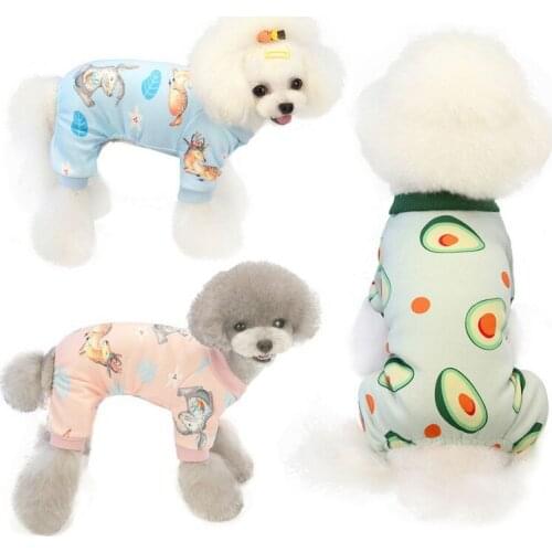 Pet Dog Jumpsuit Fleece Coat Jackets Clothing Pajamas Sleeping Soft Home Wear Clothing Soft Warm Pet Dog Chihuahua Clothes Dogs